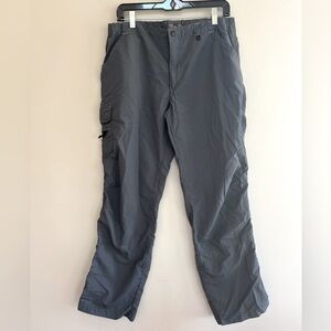 REI Co-op Women's Hiking Pants Blue Gray Nylon, Size 14